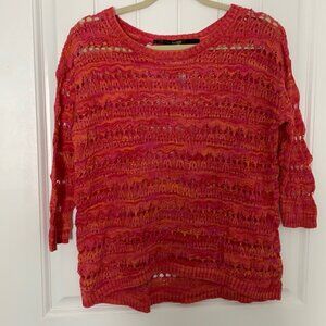 Kensie Open-Stitch Sweater Sz XS